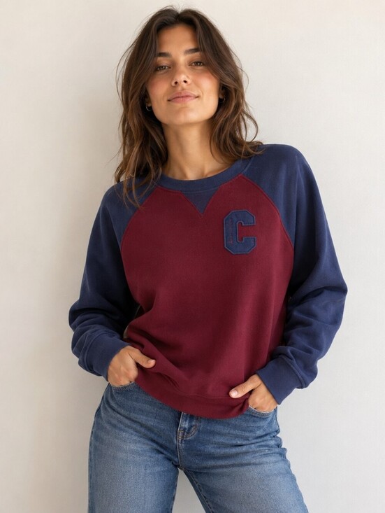 Champion Tops - NWT Champion Heritage Fleece Crew Block C Sweater